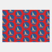 I Dig Pickleball Golden Dog Geschenkwrap Geschenkpapier Set (Vorderseite)
