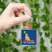 I Dig Pickleball Golden Retriever Keychain Schlüsselanhänger (Hand)