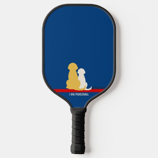 I Dig Pickleball Personalisiert Pickleball Paddle (Rückseite)