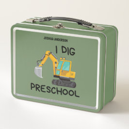 I Dig Preschool Metall Brotdose