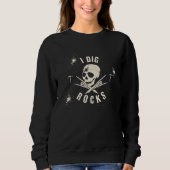 I DIG ROCKS Skeleton ROCK & Roll Geology Pick Sweatshirt (Vorderseite)