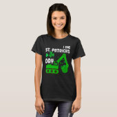 I Dig St Patricks Day Bagger Traktor Kid Men W T-Shirt (Vorne ganz)