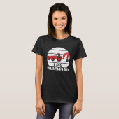 I Dig Valentine's Day Hearts Tractor Love V Day T-Shirt (Vorne ganz)