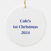 I Dig Weihnachtsbau Keramik Ornament (Hinten)