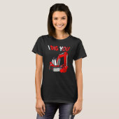 I Dig You Happy Valentines Day Liebe Herz Kleinkin T-Shirt (Vorne ganz)