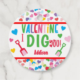 I Dig You Shovel Valentine School Gefallen Tag Geschenkanhänger