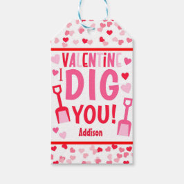 I Dig You Shovel Valentine School Geschenk Classic Geschenkanhänger