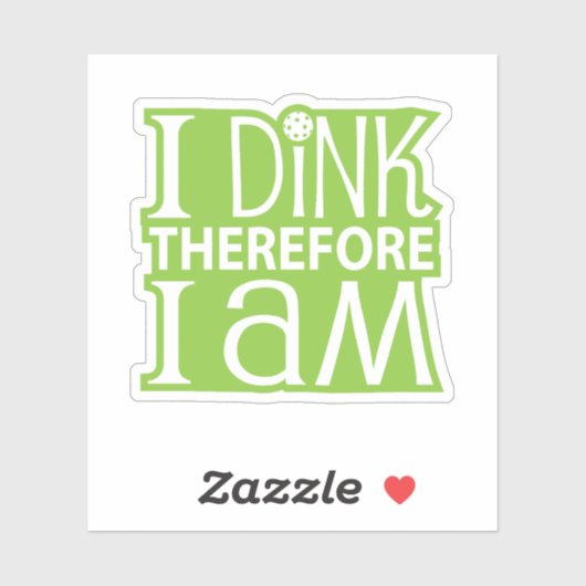 I Dink Aufkleber (Blatt)