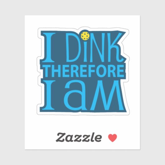 I Dink Aufkleber (Blatt)