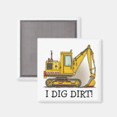 I Dirt Digger Shovel Magnet (Vorderseite/Rückseite)