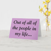 I dislike you the least, card karte (Gelbe Blume)