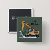 I Diving Christmas Grabator Santa Boy Funny Kids Button (Vorne & Hinten)