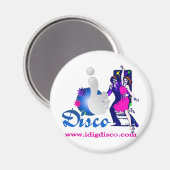I Diving Disco Light Magnet (Vorderseite/Rückseite)