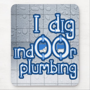 I Diving Indoor Plumbing Mousepad