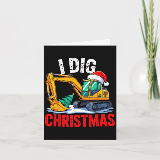 I Diving Weihnachtsgrabbau Xmas Toddle Karte (Vorderseite)