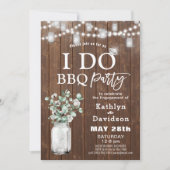 I DO 4 Foto Eukalyptus Chic Verlobung Einladung (Vorderseite)