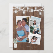 I DO 4 Foto Eukalyptus Chic Verlobung Einladung (Rückseite)