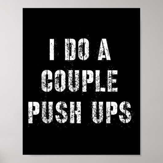 I Do A Couple Push Work Out Gift Poster (Vorne)
