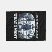 I Do A Thing Called What I Want Cowgirl  Fleecedecke (Vorderseite (Horizontal))