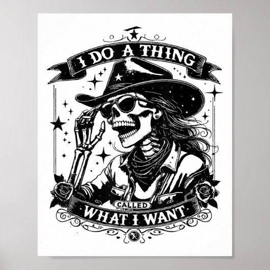 I Do A Thing Called What I Want  Poster (Vorne)