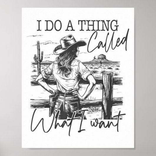 I Do A Thing Called What I Want  Poster (Vorne)