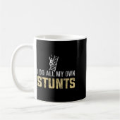 I Do All My Own Stunts Fall Off Ladder Silly Dad H Kaffeetasse (Links)