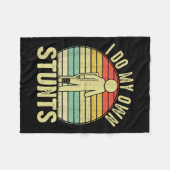 I Do All My Own Stunts - Get Well Gift Funny Injur Fleecedecke (Vorderseite (Horizontal))