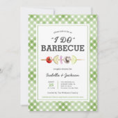I DO Barbecue GRILLEN Rustikaler Polterabend Einla Einladung (Vorderseite)