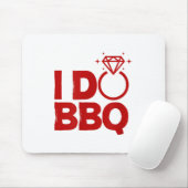 I Do Bbq Wedding Party Rehearsal Dinner Bridal Sho Mousepad (Mit Mouse)