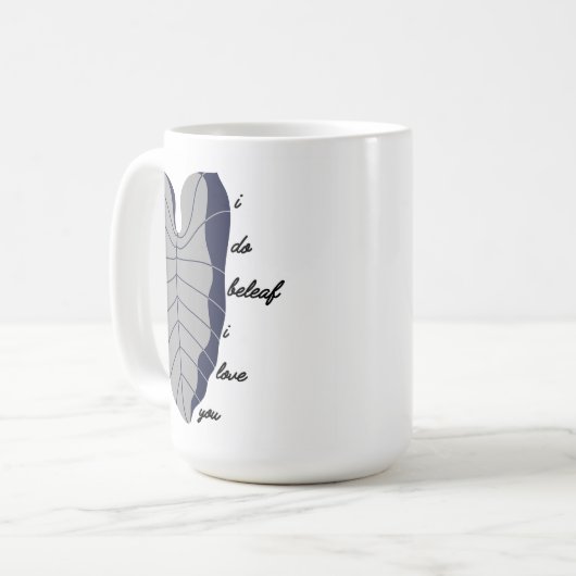 i do beleaf i Liebe Sie Kaffeetasse (Vorderseite Links)