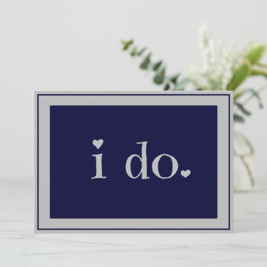 i do - Brauch Einladung (Stehend Vorderseite)