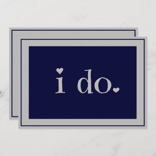 i do - Brauch Einladung (Vorne/Hinten)