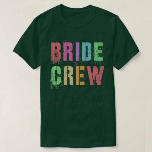 I Do BRIDE CREW Bachelorette Brautparty Squad T-Shirt (Design vorne)