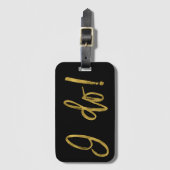 I Do Brig Gold Foil Gepäcktasche Tag Gepäckanhänger (Vorderseite Vertikal)