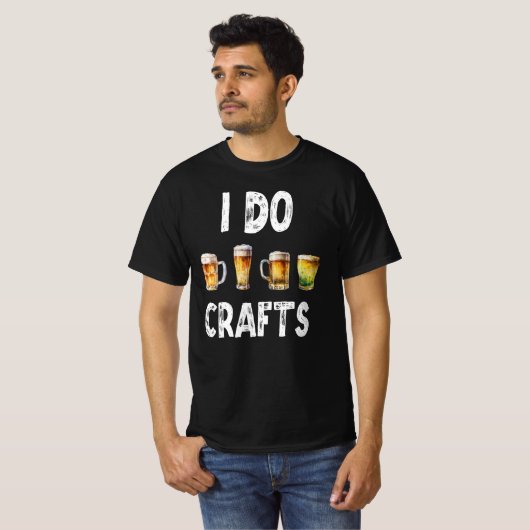 I Do Crafts - Zuhause Bierbrauer T-Shirt (Vorne ganz)