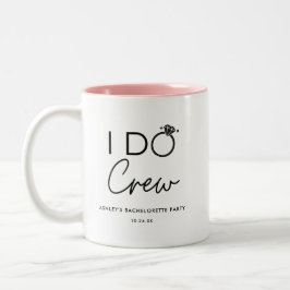 I Do Crew Brautparty Junggeselinnen-Abschied Favor Zweifarbige Tasse