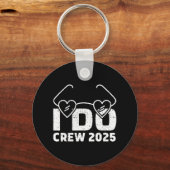 I Do Crew Bride 2025 Bridal Squad Couples Party Ba Schlüsselanhänger (Vorderseite)