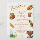 I DO GRILLEN barbeque Verlobungsparty Einladung (Vorderseite)