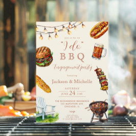 I DO GRILLEN barbeque Verlobungsparty Einladung