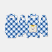 I Do GRILLEN Blue Gingham Sunflower Favor Box Geschenkschachtel (Ungefaltet)