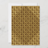 I DO GRILLEN Elegante Rustikale Weaving Engagement Einladung (Rückseite)