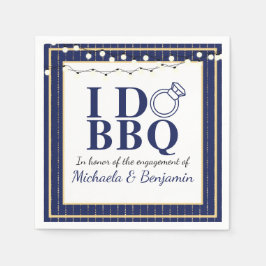 I Do GRILLEN Engagement Party Paare Dusche Napkins Serviette