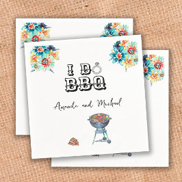 I Do GRILLEN Floral Engagement Party Paare Dusche Serviette