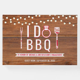 I Do GRILLEN Rustic Engagement Party Paare Dusche Gästebuch