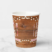 I Do GRILLEN Rustic Engagement Party Paare Dusche Pappbecher (Links)