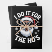 I Do It For The Hos Christmas African American  Geschenkpapier Set (Beispiel)
