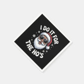 I Do It For The Hos Christmas African American Serviette (Ecke)