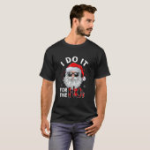 I Do It For The Hos Christmas Santa In Sunglasses T-Shirt (Vorne ganz)