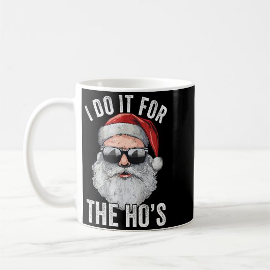 I Do It For The Santa Ugly Christmas Sweater  Kaffeetasse (Links)