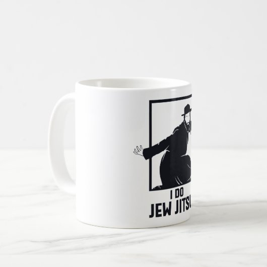 I Do Jew Jitsu I Funny Jui Jutsu Kaffeetasse (Vorderseite Links)